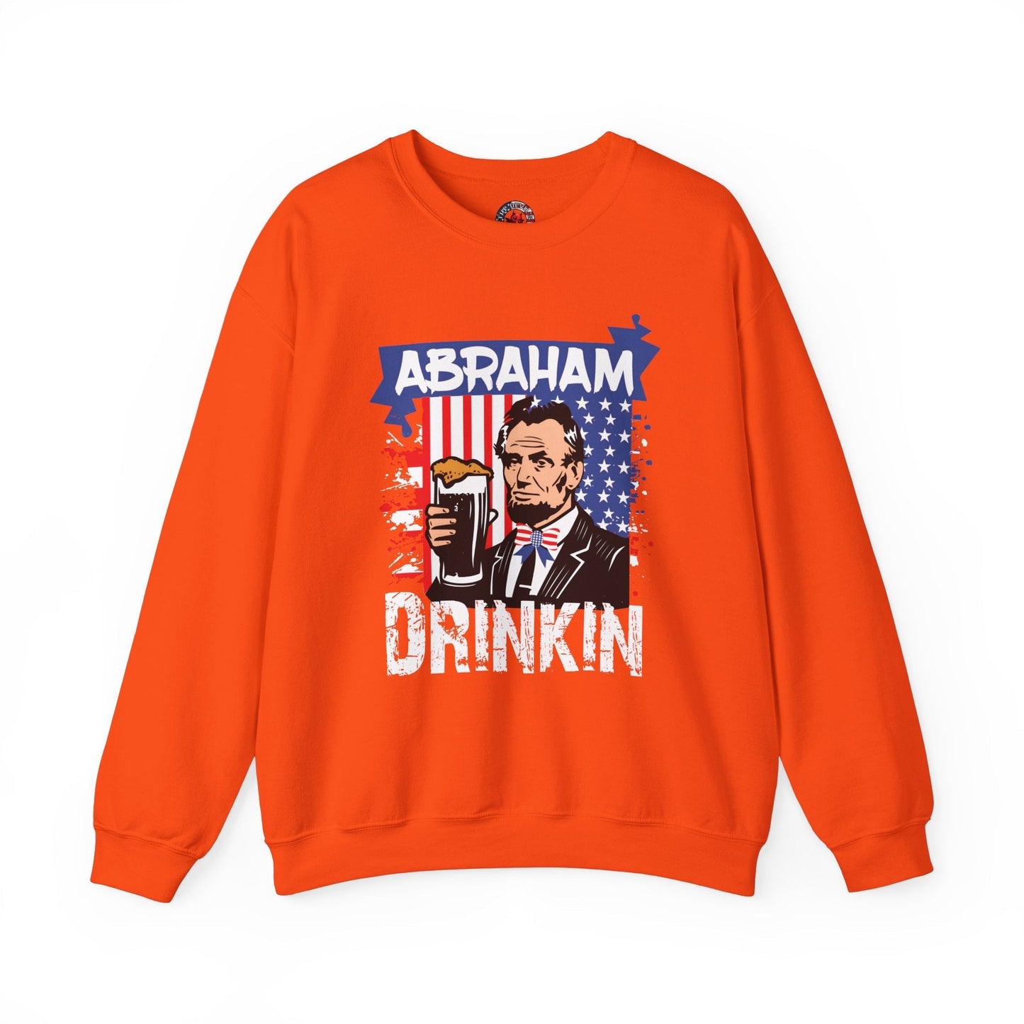 Abraham Drinking Crewneck Sweatshirt The Devil's Pickle