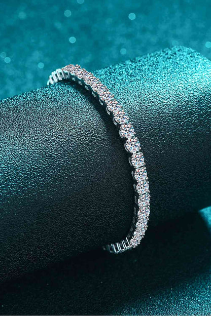 Moissanite Elegance Bracelet – Minimalist Design with 4.9 Carats of Sparkle See size chart under “more details” The Fashion Celestial