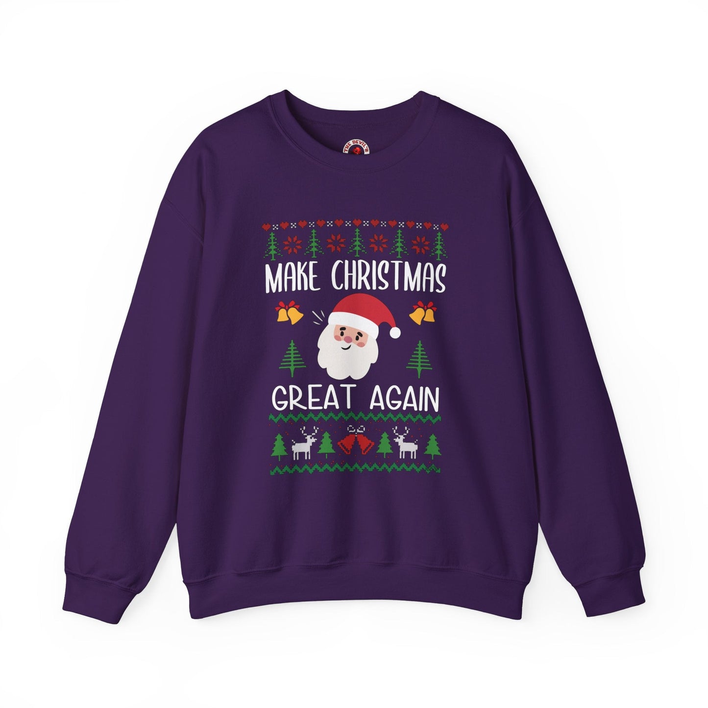 Make Christmas Great Again Crewneck Sweatshirt The Devil's Pickle