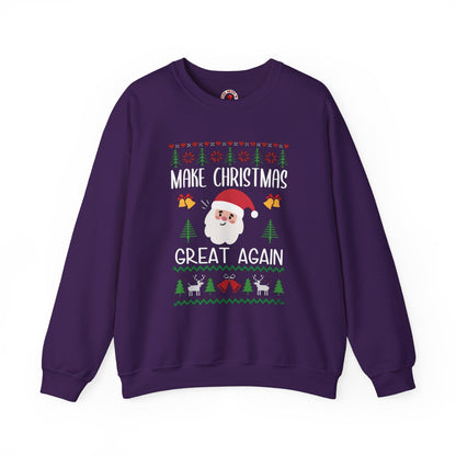 Make Christmas Great Again Crewneck Sweatshirt The Devil's Pickle