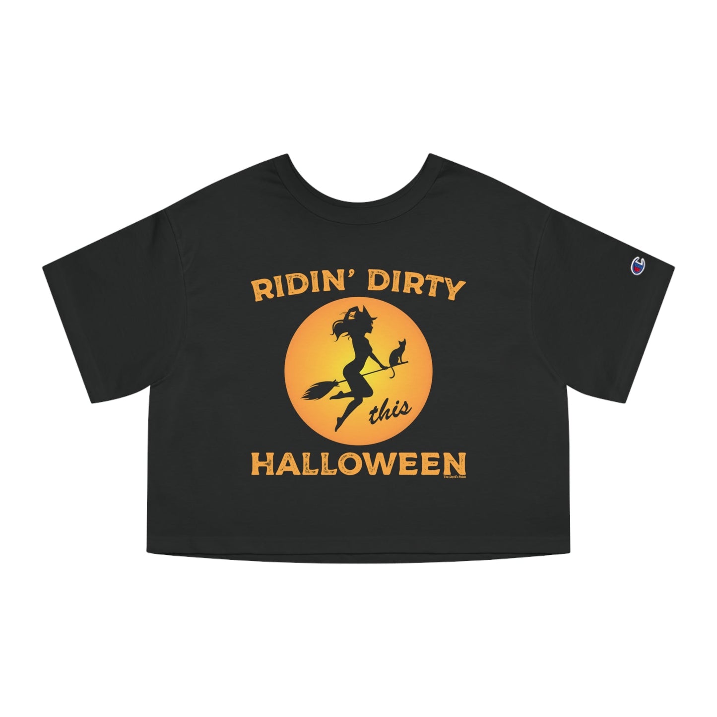 Ridin' Dirty This Halloween Cropped T-Shirt The Devil's Pickle