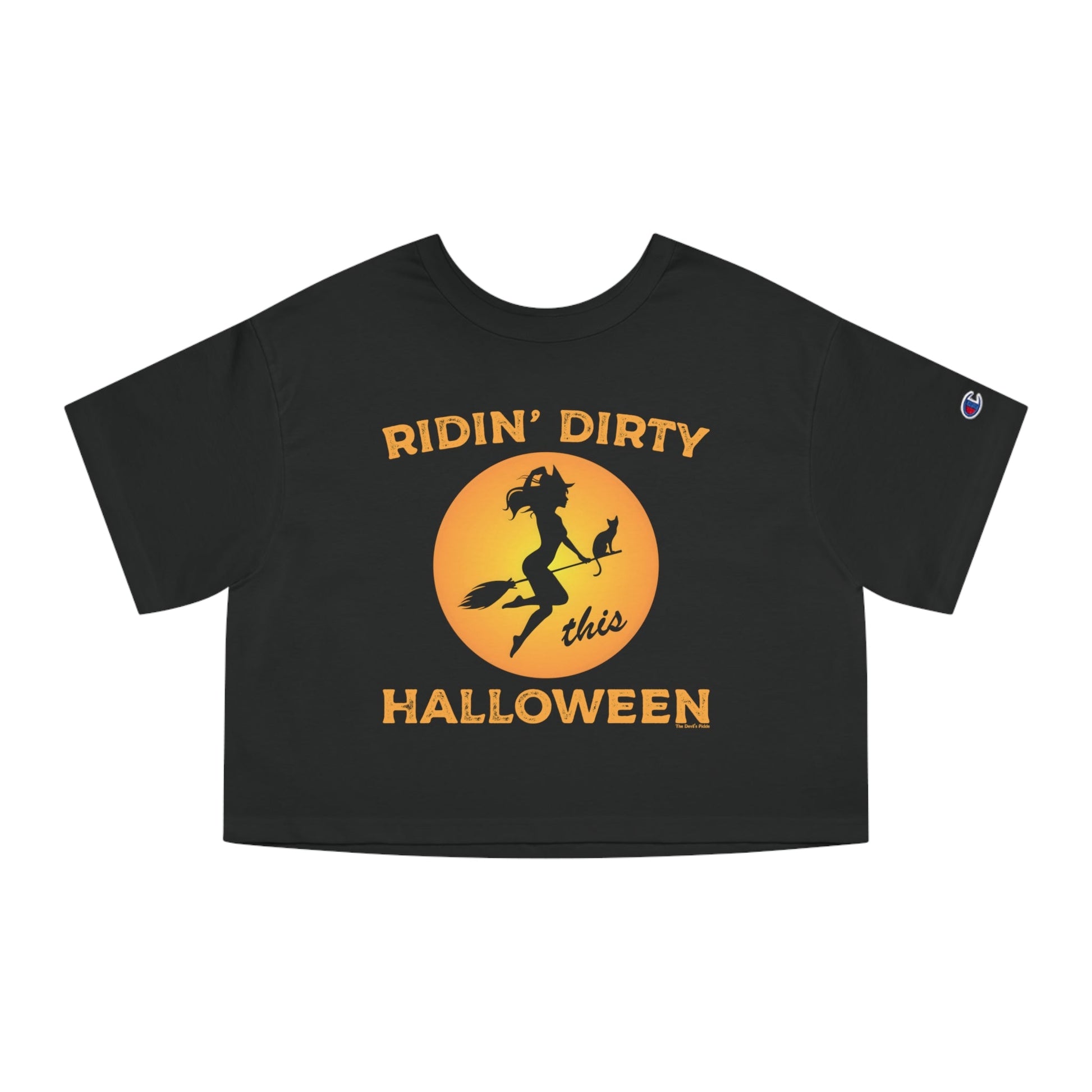 Ridin' Dirty This Halloween Cropped T-Shirt The Devil's Pickle