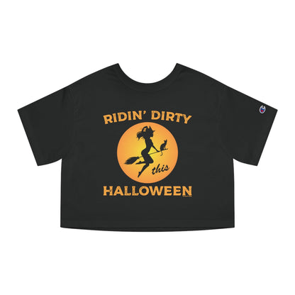 Ridin' Dirty This Halloween Cropped T-Shirt The Devil's Pickle