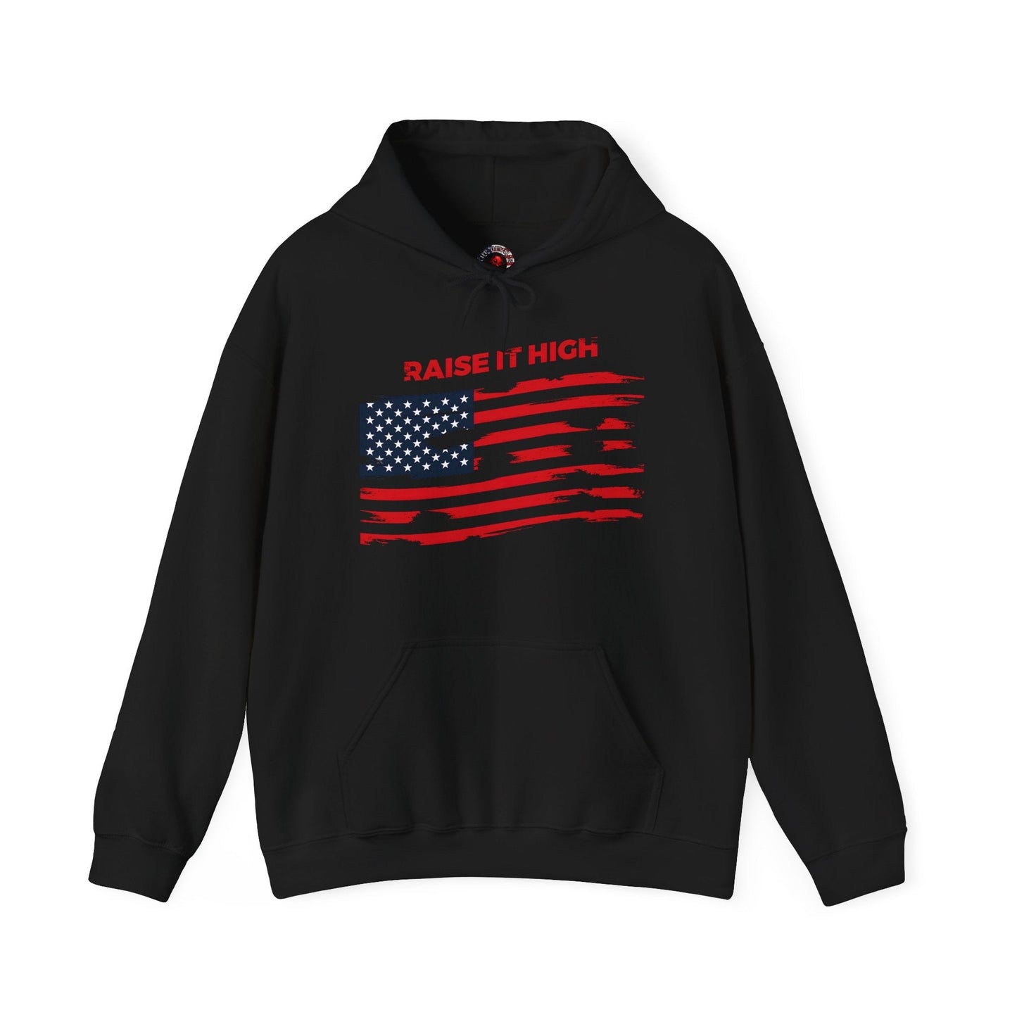 Raise It High American Flag Hooded Sweatshirt The Devil's Pickle