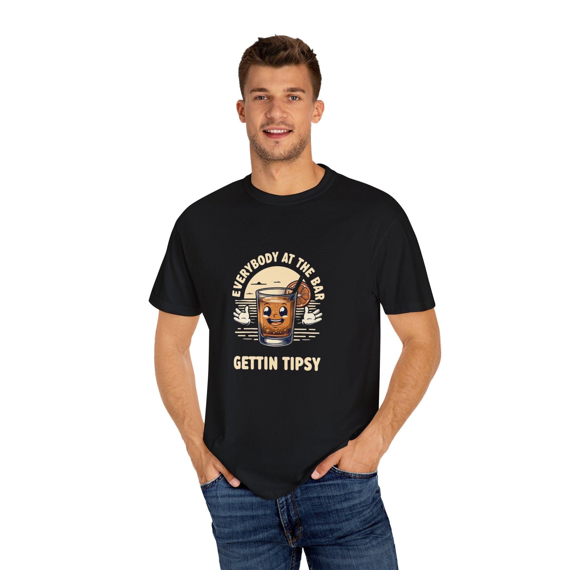 Everybody at the Bar Gettin Tipsy Unisex Garment-Dyed T-Shirt Country in My Heart