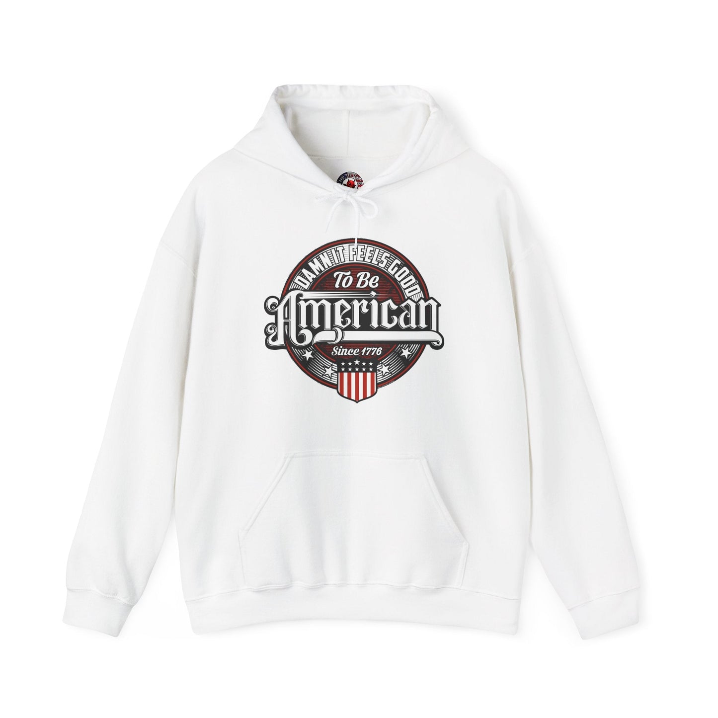 Damn it Feels Good To Be American Hooded Sweatshirt The Devil's Pickle