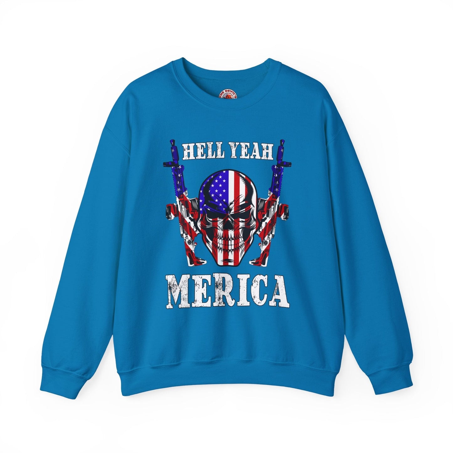 Hell Yeah Merica Crewneck Sweatshirt The Devil's Pickle