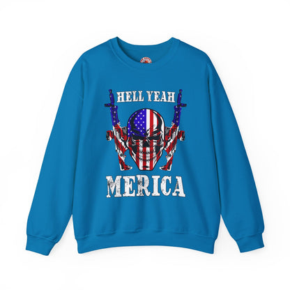 Hell Yeah Merica Crewneck Sweatshirt The Devil's Pickle