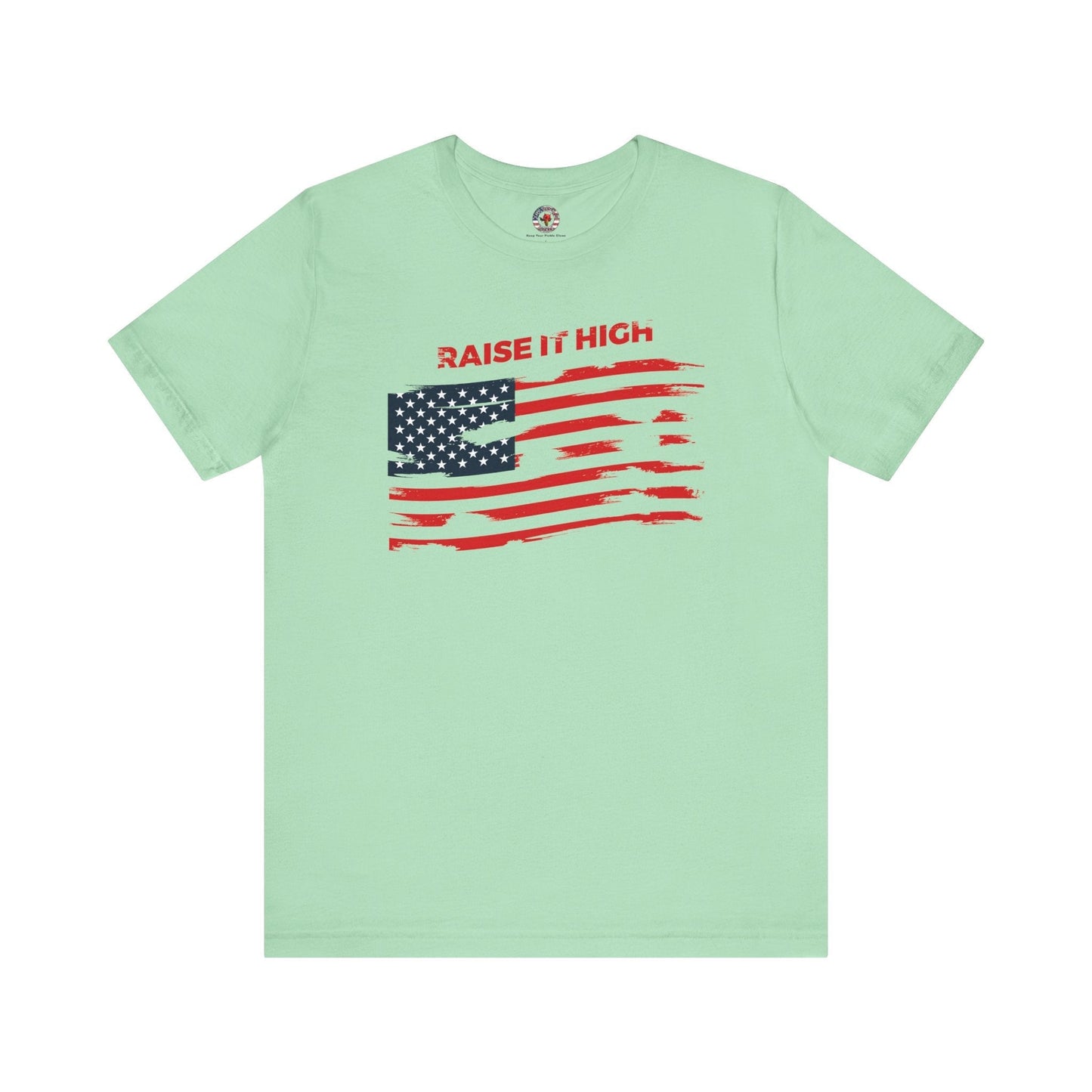 Raise It High American Flag T-Shirt The Devil's Pickle