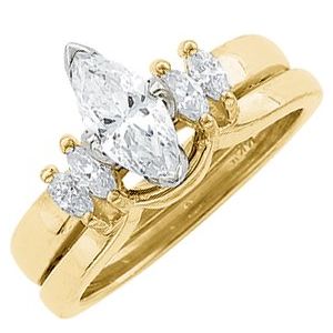 14K Yellow 1/4 CTW Natural Diamond Wrap-Style Ring Enhancer Ethereal Legacy Boutiques