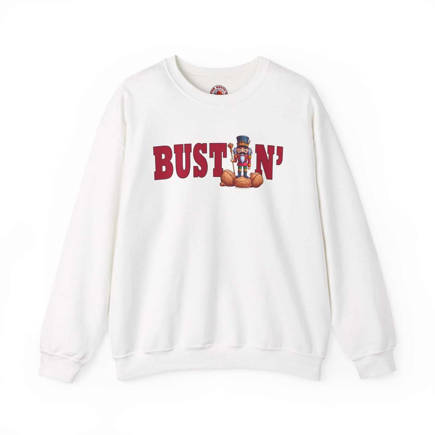 Bustin' Nuts Crewneck Sweatshirt The Devil's Pickle