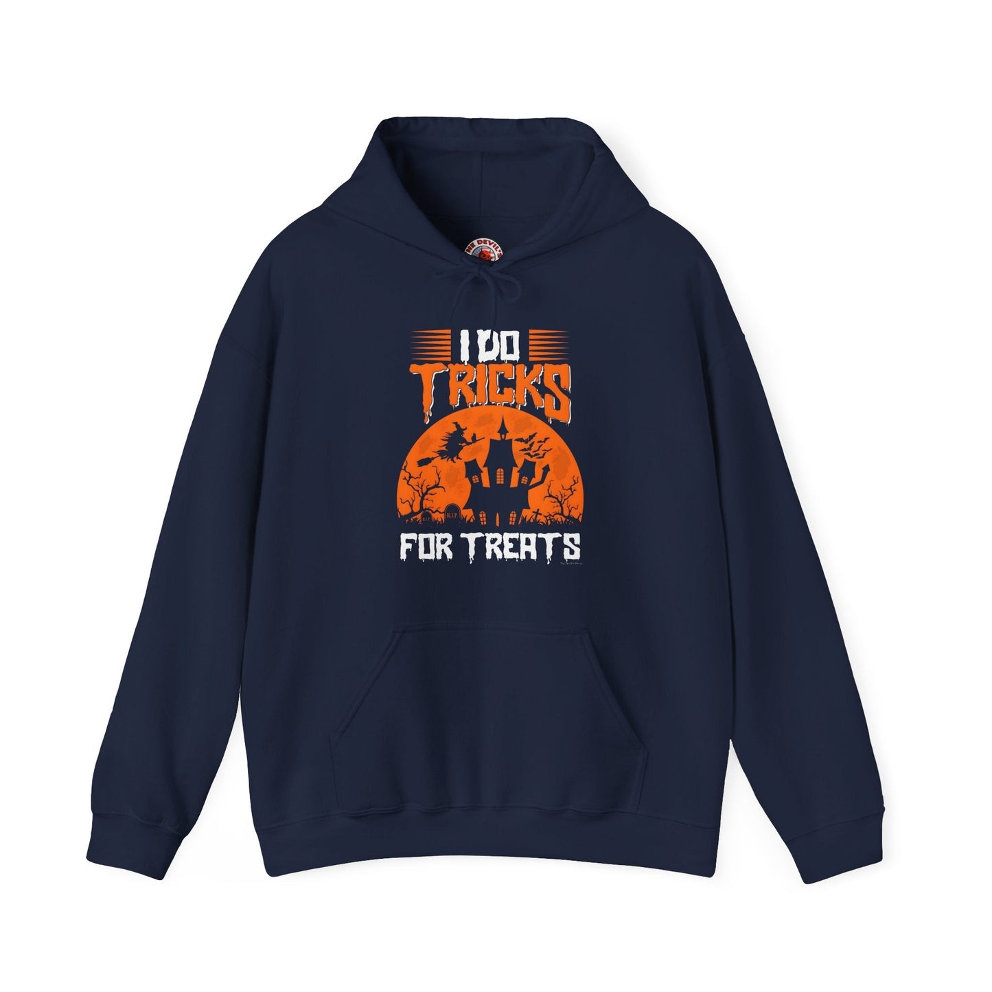 I Do Tricks For Treats Hooded Sweatshirt The Devil's Pickle