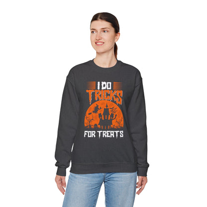 I Do Tricks For Treats Crewneck Sweatshirt The Devil's Pickle