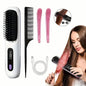 Portable Wireless Hair Straightener Comb – USB Rechargeable, 3-Speed, Negative Ion DailySale