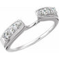 14K White 1/4 CTW Natural Diamond Enhancer Ring Ethereal Legacy Boutiques