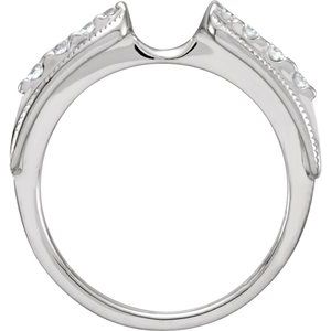 14K White 1/4 CTW Natural Diamond Enhancer Ring Ethereal Legacy Boutiques
