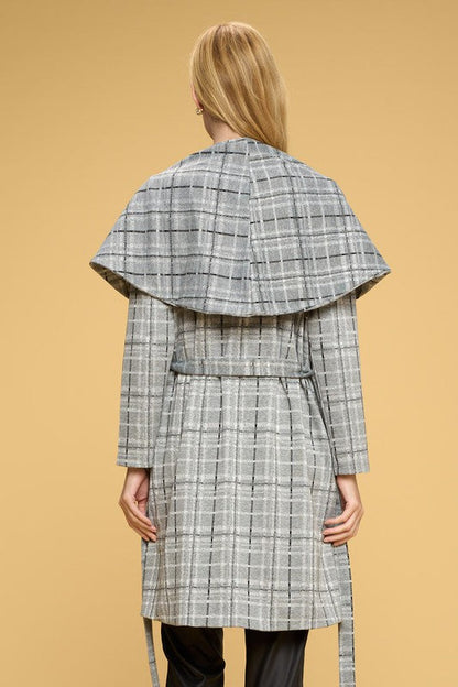 Plaid Open Front Cardigan with Tie Shop Style & More | Fresh Looks, Everyday Deals & Free Shipping