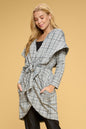 Plaid Open Front Cardigan with Tie Shop Style & More | Fresh Looks, Everyday Deals & Free Shipping