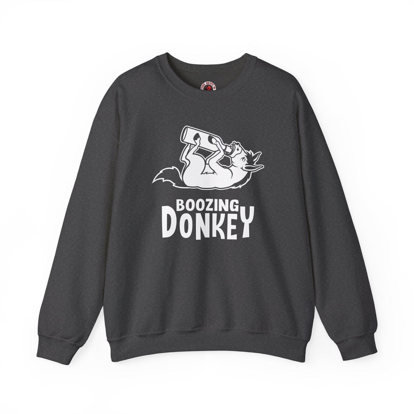 Boozing Donkey Crewneck Sweatshirt The Devil's Pickle