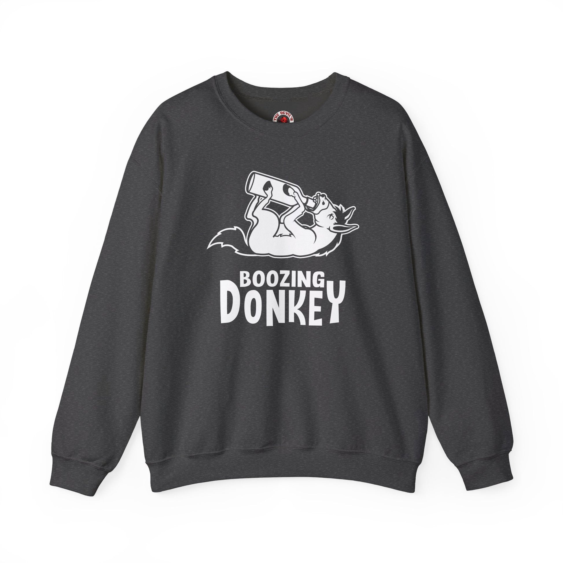 Boozing Donkey Crewneck Sweatshirt The Devil's Pickle