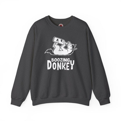 Boozing Donkey Crewneck Sweatshirt The Devil's Pickle