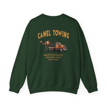 Camel Towing Back Crewneck Sweatshirt The Devil's Pickle