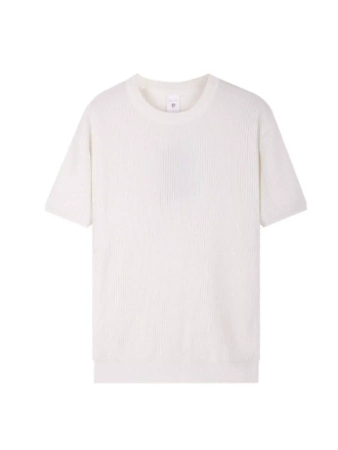 Men's Plus Size Ribbed Knit Relaxed Fit T-Shirt New Era Fashion LLc