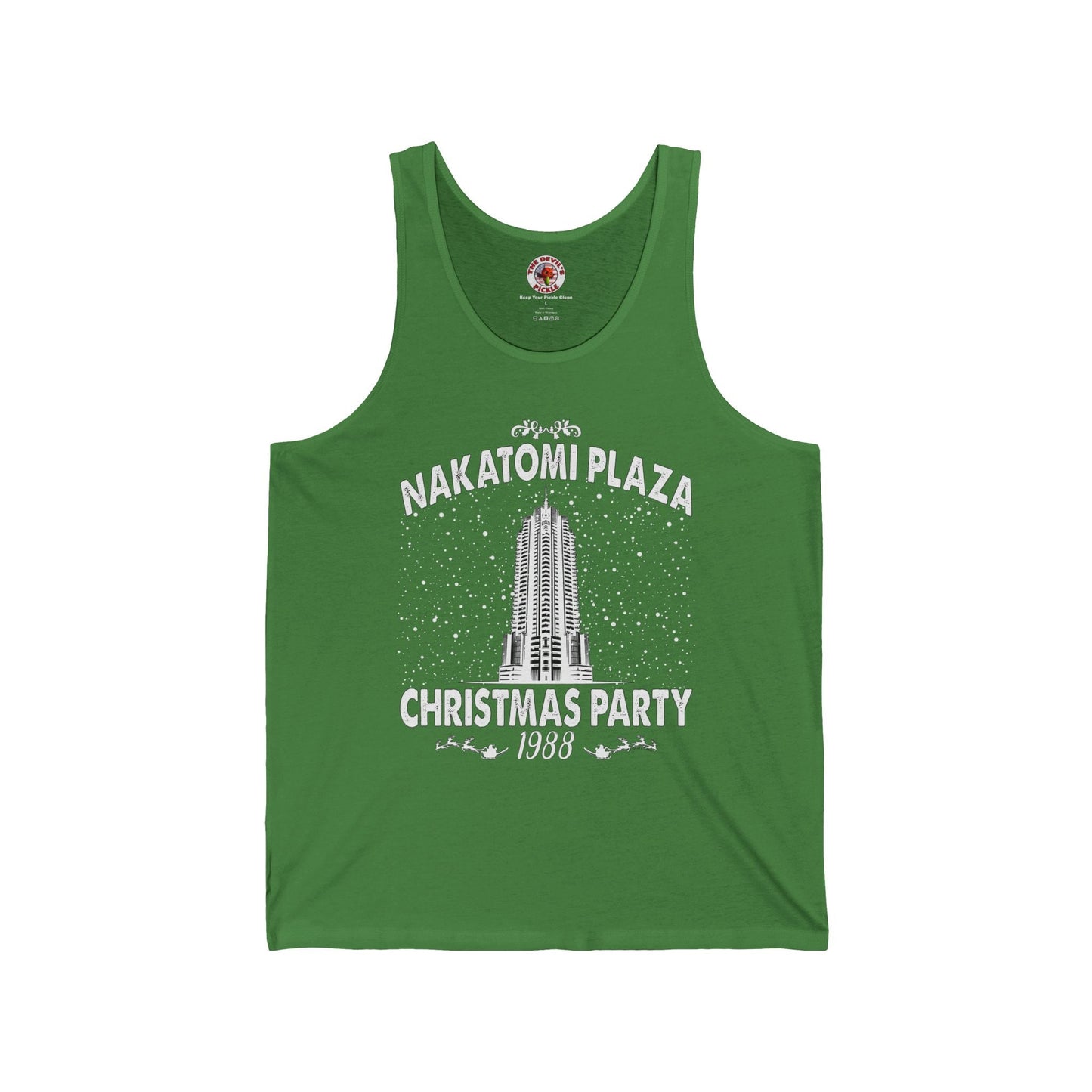 Nakatomi Plaza Christmas Party Tank Top The Devil's Pickle