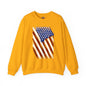 Distressed American Flag Crewneck Sweatshirt The Devil's Pickle