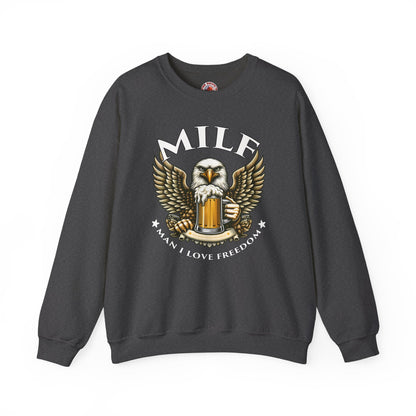 Man I Love Freedom Crewneck Sweatshirt The Devil's Pickle
