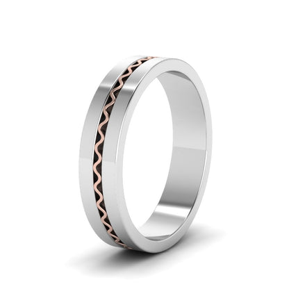Mens Wave Comfort Fit Wedding Ring Fascinating Diamonds