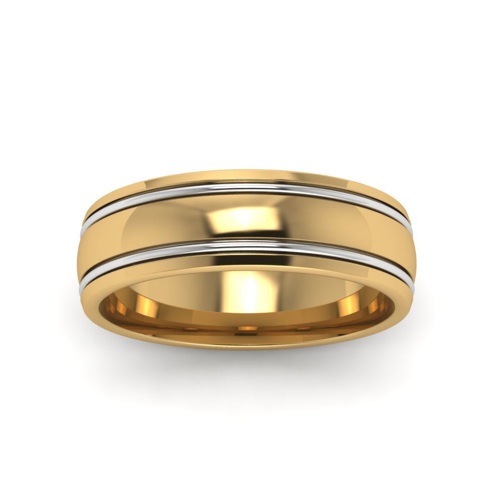 Two Tone Gold Ring Fascinating Diamonds