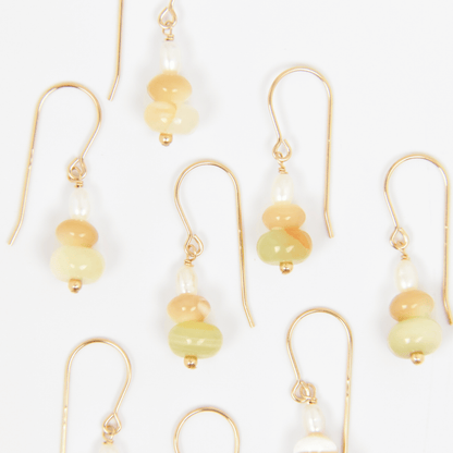 Stacked Rocks Earrings Emily Anne Designs LLC