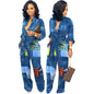 European And American Fashion Denim Jumpsuit Grayceful LLC