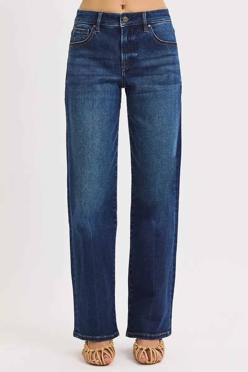 RISEN Mid Rise Wide Baggy Jeans West2East Surf