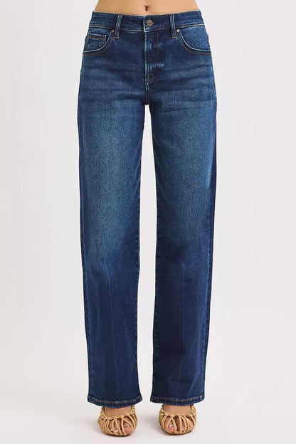 RISEN Mid Rise Wide Baggy Jeans West2East Surf