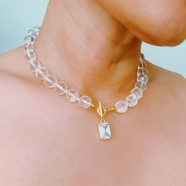 Clear Crystal Ball Chain Necklace Shop Style & More | Fresh Looks, Everyday Deals & Free Shipping