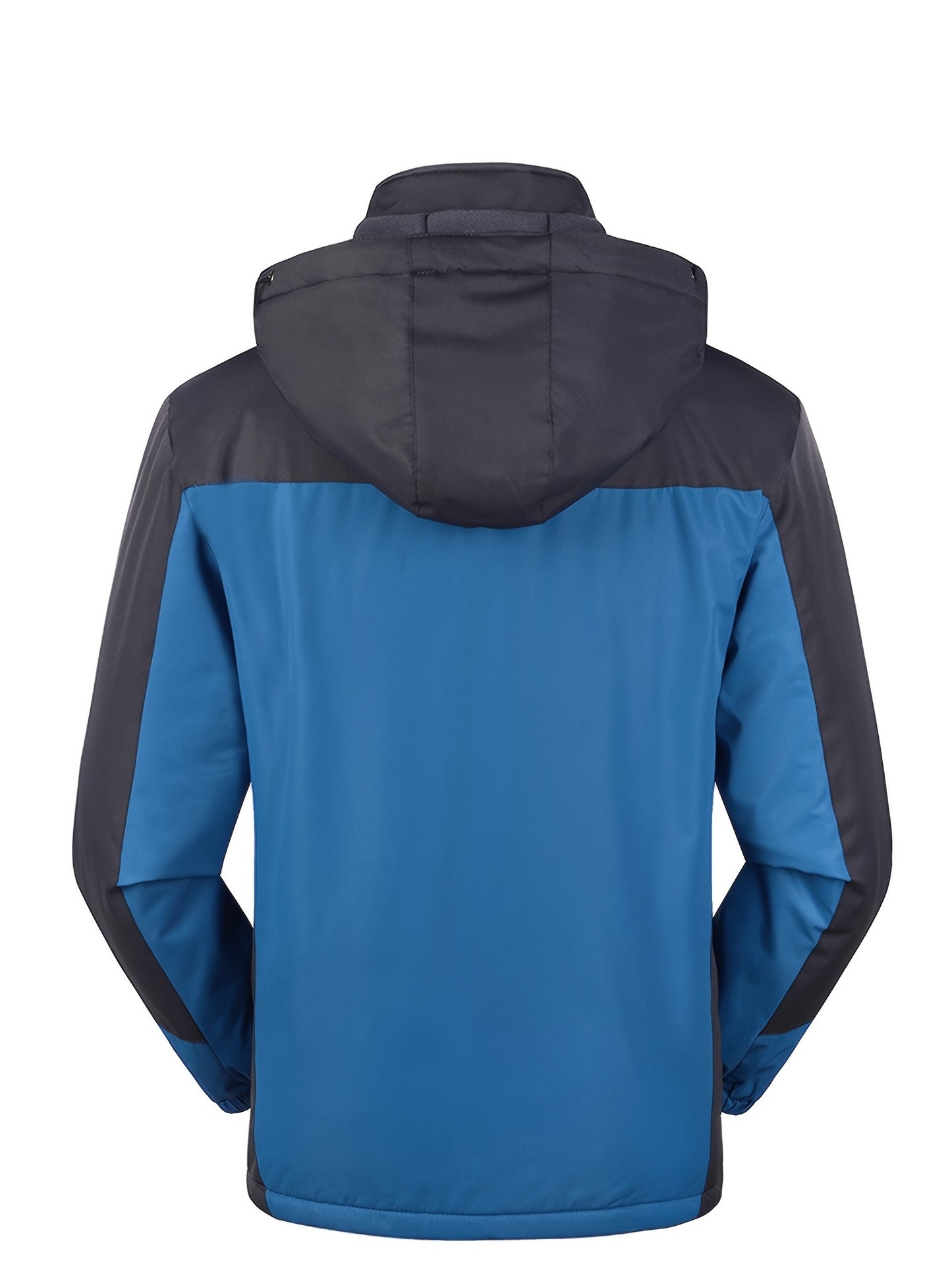 Men'S Outdoor Storm Jacket | Warm, Breathable, Thick Pile, Stand Collar, Regular Fit, Blue Color, Casual Style, Zipper Detail, Suitable for Spring, Autumn, Winter NovaCart