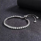 14K White Gold Tennis Bracelets with Crystals from Swarovski Adjustable DailySale