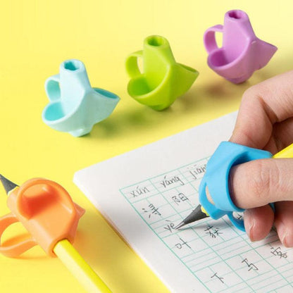 15 Pcs School Students Writing Pencil Pen Holder Children Kids Learning Practice Silicone Pen Aid Grip Posture Correction Device Ergonomic Grip Aid Writing Tool Posture Correction Stevvex
