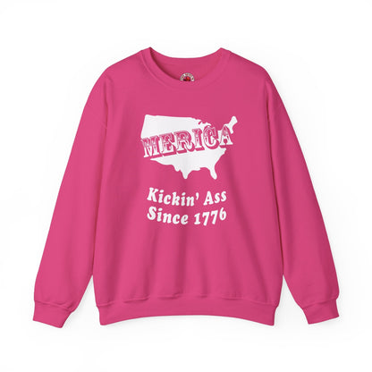 MERICA Kickin' Ass Since 1776 Crewneck Sweatshirt The Devil's Pickle