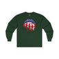 American Flag Lips Long Sleeve Tee The Devil's Pickle