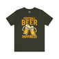 Football Beer and Happiness T-Shirt The Devil's Pickle