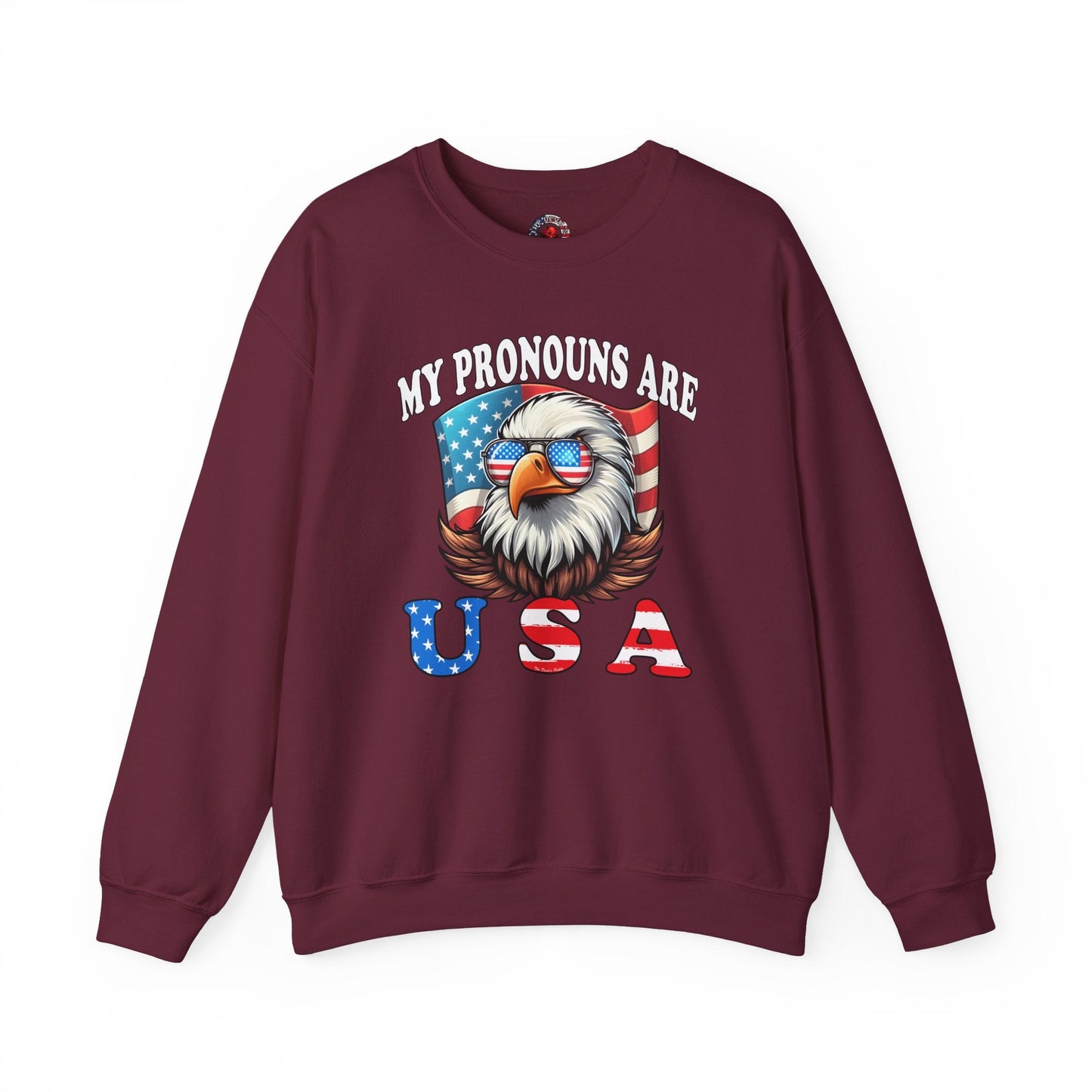 My Pronouns Are U.S.A Crewneck Sweatshirt The Devil's Pickle