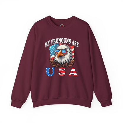 My Pronouns Are U.S.A Crewneck Sweatshirt The Devil's Pickle