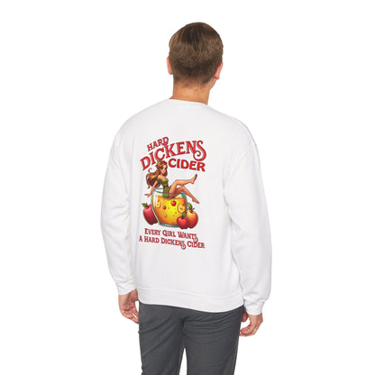Hard Dickens Cider Front/Back Crewneck Sweatshirt The Devil's Pickle