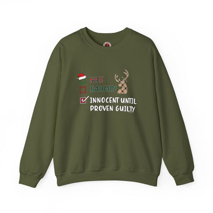 Innocent Until Proven Guilty Crewneck Sweatshirt