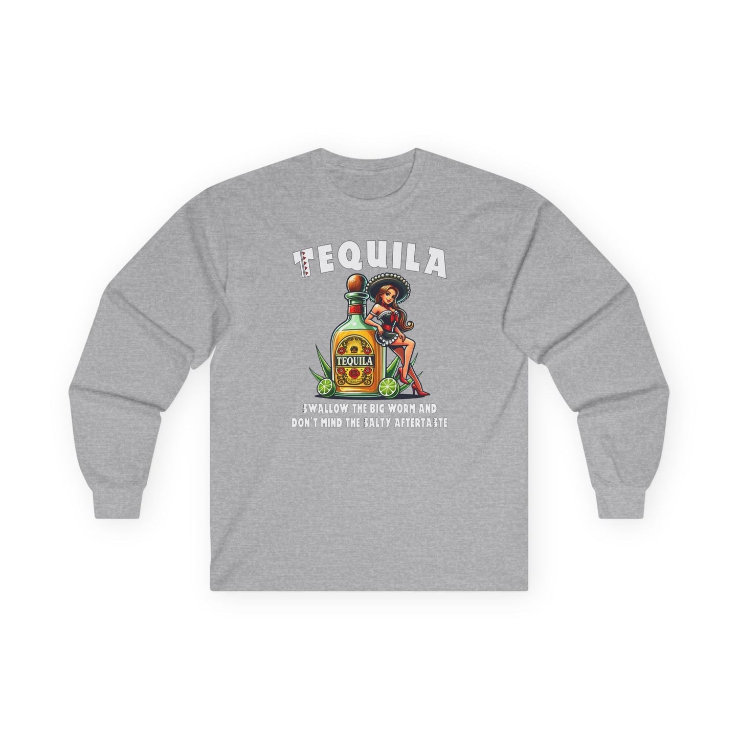 Tequila Swallow The Big Worm Long Sleeve Tee The Devil's Pickle