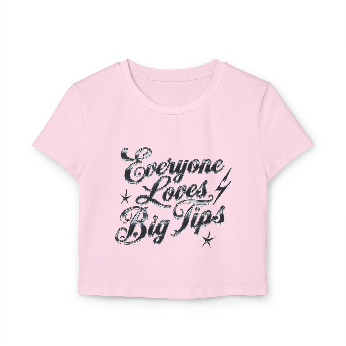 Turn Heads Behind the Bar Womens Baby Tee with Everyone Loves Big Tips Country in My Heart