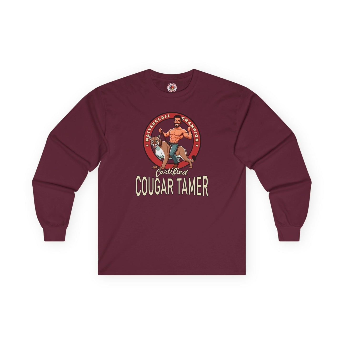 Certified Cougar Tamer Long Sleeve Tee The Devil's Pickle